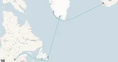 Routenkarte: Nordische Entdeckungsexpedition