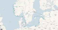 Routenkarte: Nordische Entdeckungsreise