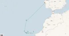 Routenkarte: Atlantische Inselwelten
