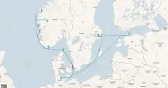 Routenkarte: Nordische Entdeckungsreise