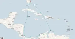 Routenkarte: 12-Tägige Entdeckungsreise auf dem Panamakanal: Costa Rica und die Grossen Antillen