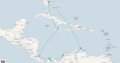 Routenkarte: 12-Tägige Entdeckungsreise auf dem Panamakanal: Costa Rica und die Grossen Antillen