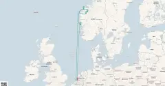 Routenkarte: 7-Tägige Reise Zu den Unesco-Weltkulturerbe-Fjorde Norwegens