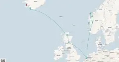 Routenkarte: 14-Tägige Reise: die Ursprünge der Kelten & die Norwegischen Fjorde