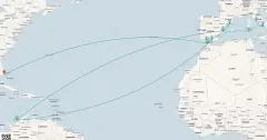Routenkarte: 23-Tägige Kulturreise & Westliches Mittelmeer