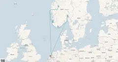 Routenkarte: 7-Tägige Reise Durch die Norwegischen Fjorde und den Sognefjord