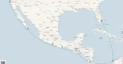 Routenkarte: 14 Tage Panamakanal