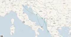 Routenkarte: Adriatisches Entdecker-Abenteuer