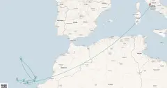 Routenkarte: Mediterraner Inselzauber und Atlantikträume