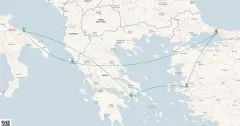 Routenkarte: Ägäische Entdeckerfahrt