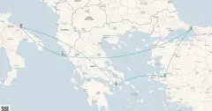 Routenkarte: Mediterrane Entdeckungsreise