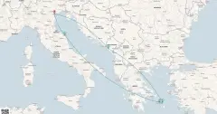 Routenkarte: Kulturelle Entdeckungsreise im Adriatischen und Ägäischen Meer