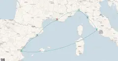 Routenkarte: Mediterrane Kulturwunder-Kreuzfahrt