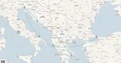 Routenkarte: Perlen der Adria und Ägäis