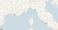 Routenkarte: Mediterrane Entdeckungsreise