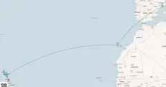 Routenkarte: Von Karibikträumen zum Mittelmeer