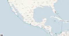 Routenkarte: Von Ozean zu Ozean: Süd- und Mittelamerikas Highlights