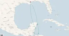 Routenkarte: Karibische Entdeckerreise ab New Orleans