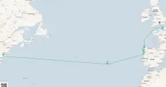 Routenkarte: Atlantik-Entdeckungsreise: Von den Kulturen Europas zur Metropole Amerikas