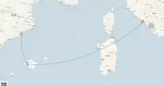 Routenkarte: Mediterrane Küstenträume