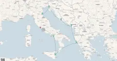 Routenkarte: Mediterrane Entdeckungsreise: Von der Antike zur Adria