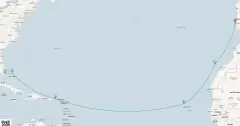 Routenkarte: Atlantische Entdeckung: Von der alten Welt zur Neuen