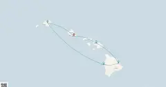 Routenkarte: Inselzauber Hawaiis