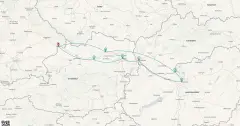 Routenkarte: Entdecken Sie kulturelle Schätze entlang der Donau