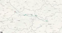 Routenkarte: Spektatuläre Donaumetropolen