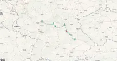 Routenkarte: Weihnachten auf dem Main