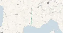 Routenkarte: Malerisches Südfrankreich