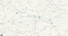 Routenkarte: Weihnachten auf der Donau