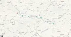 Routenkarte: Donau-Klassiker bis nach Budapest