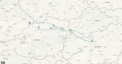 Routenkarte: Weihnachtsglanz auf der Donau