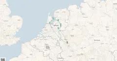 Routenkarte: Hartelijk Welkom am IJsselmeer