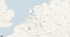 Routenkarte: Pure Frühlingsfreude in Holland