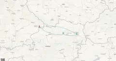 Routenkarte: Schnupperreise auf der Donau