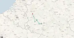 Routenkarte: Kurzreise auf Rhein und Mosel