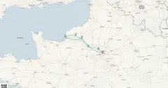 Routenkarte: Romantische Seine