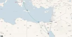 Routenkarte: Kreuzfahrt durch die Jahrtausende mit Vorprogramm in Ägypten