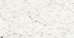 Routenkarte: Weihnachtsmärkte Main-Donau (ADO300)