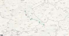 Routenkarte: Weihnachtsmärkte Main-Donau (ADO301)