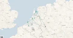 Routenkarte: Holland & Belgien intensiv (ALA207)