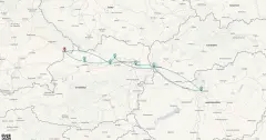 Routenkarte: Donau und Weihnachtsmärkte (AME678)