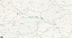 Routenkarte: Weihnachten auf der Donau (AME682)