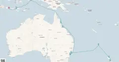 Routenkarte: Von Bali nach Neuseeland (AMR179)