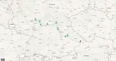 Routenkarte: Von der blauen Donau zum Main (AND318)