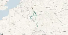 Routenkarte: Entdeckungen an drei Flüssen (RPR643)