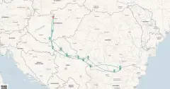 Routenkarte: Lower Danube Explorer: Budapest Loop with Iron Gates