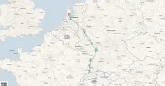 Routenkarte: Romantischer Rhein Richtung Süden